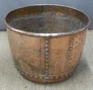 Riveted copper, diameter 63 x height 47cm