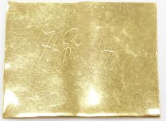 A sheet of 18ct gold, 4.9g