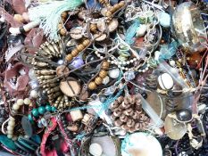 A collection of costume jewellery including necklaces, bangles, etc