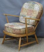 Ercol retro light wood easy chair