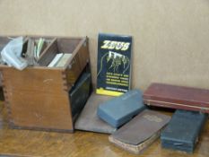 A quantity of tools including micrometres, Moore & Wright screw pitch gauge etc