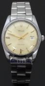 Rolex Oysterdate Precision gentleman's wristwatch ref. 6694 with date aperture, gold hands and baton