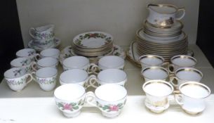 A quantity of Wedgwood, Paragon and Adderley teaware