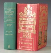 Debrett’s Peerage, Baronetage, Knightage & Companionage 162nd Year 1964 with several colour plates