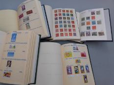 Twelve albums of stamps, Denmark x2, Egypt, Eastern Africa x4, France x5, all periods