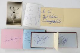 Two c1950s and 60s autograph albums with signatures including Roger Earl, Arthur Howard, Jimmy