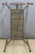 Ex Superdry industrial style metal clothes rail or shop fitting / haberdashery display stand with