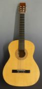 'Artisan' six string acoustic guitar labelled hand crafted model no. 10234 1C-39, fitted with