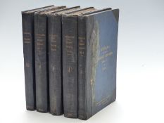 Five 1920's bound volumes of civil engineering interest correspondence relating to railways in