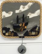 John Maltby (b1936) swingboat painting or automaton Cleopatra, width 18cm