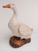 Pottery model of a duck, H34cm