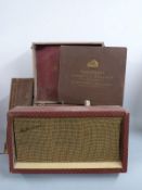 McMichael retro record player with BSR deck together with a small quantity of 78 rpm records