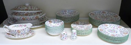 Minton Haddon Hall eight place setting dinner service, approximately 45 pieces