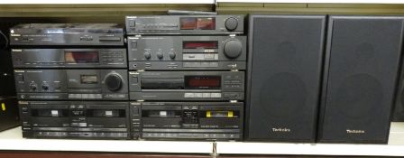Technics stereo system, speakers, tuner, CD, turntable, integrated amplifier etc