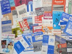 Over 50 football programmes including Bristol City, Swindon Town, West Bromwich Albion, Cardiff etc