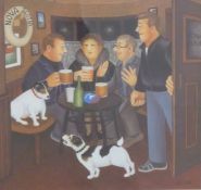 Beryl Cook signed print 'In the Snug', signed in pencil lower right, 57 x 47cm