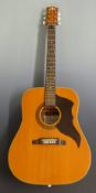 EKO Ranger 6 acoustic guitar fitted with six steel strings