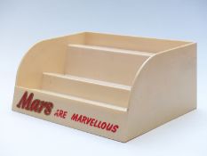 Mars are Marvellous plastic vintage display or advertising stand, W33cm