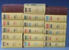 Wisden Cricketers Almanacks 1963-1980 in original lettered cloth and mostly with original dust