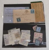 Two stockcards of early German State, French stamps on cover (3), two French stamp booklets etc