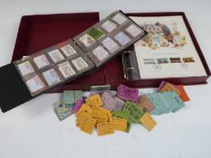 An album of GB stamp booklets, a box of empty booklets and a ring binder of limited edition first