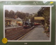 Four signed limited prints by Jenny Steward relating to Leckhampton and Charlton Kings,