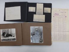 Two postcard/photograph albums of Naval, military, world topographical and historical interest,