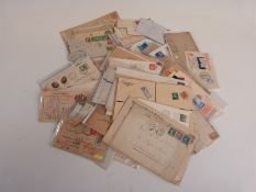 A box of first day and other covers with interesting examples including Victorian GB covers