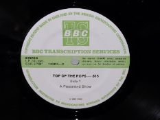 BBC Transcription Disc. Top of the Pops - 815, record appears Ex, without cover Property of former