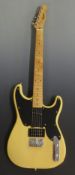Fender Squier crafted in Indonesia, electric lead / rhythm guitar in blonde lacquered finish with