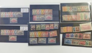 Five stockcards stamps of former German Colonies - Cameroon, Samoa, Marianne Islands, Kiautschou,