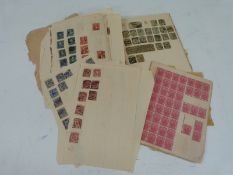 India stamps 1882-1902 mint in part sheets and strips, together with a book of used stamps and loose