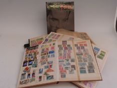 Seven stockbooks of all-world stamps, together with USA 1993 commemorative stamp collection book and
