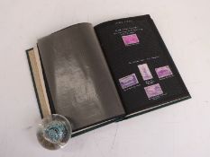 An album of USA and Uruguay stamps