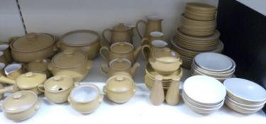 Denby dinner and tea ware decorated in the Ode pattern, mostly six place setting, approximately 89