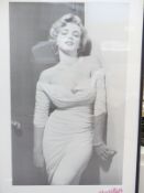 Framed black and white Marylin Monroe photograph by Philip Halsman, 87 x 53cm