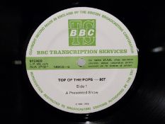 BBC Transcription Disc. Top of the Pops - 807, record appears unplayed, without cover Property of