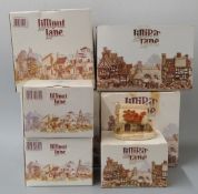 Six Lilliput Lane models in boxes