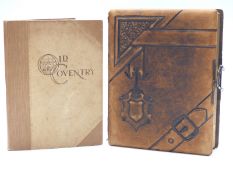 Victorian / early 20thC carte visite photograph album, mainly studio photographs including