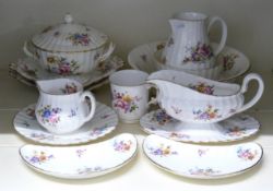 Royal Worcester Roanoke ceramics, Royal Crown Derby plates and mug in the Posies pattern etc