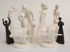 Royal Doulton figures including Peace, Awakening and others from the Images series, tallest 30cm