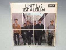 Unit 4+2 - 1st Album (LK4697) Factory sample NOT FOR SALE blue label with handwritten title, artist,