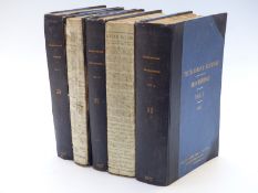 Five 1920's bound volumes of civil engineering interest correspondence relating to the