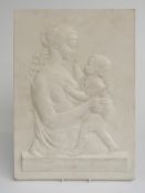 Royal Worcester limited edition 149/500 relief moulded plaque 'Mother and Child' designed by