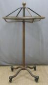 Ex Superdry industrial style circular adjustable height shop fitting clothes rail with four