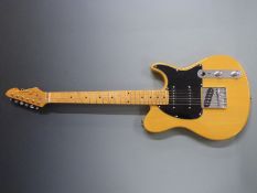 Peavey Generation EXP electric lead / rhythm guitar in golden blonde finish with black scratch