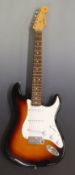 Fender Stratocaster electric lead/rhythm guitar  USA 378 to tuning head, Corona California to