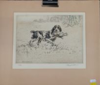 Three engravings comprising Reginald Brown and Oliver Hall landscapes and Henry Wilkinson signed