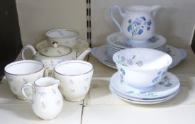 Shelley tea ware pattern no 2411 and a Wedgwood tea for two pattern no. 5123