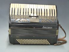 Paolo Soprani 'Italla' Italian piano accordion, 120 bass, 3 1/2 treble octaves, two treble couplers,